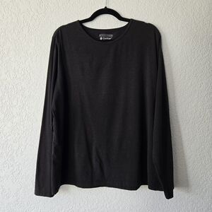 Coolibar XXL Black Long Sleeve‎ UPF 50 Sun protector Tee Shirt